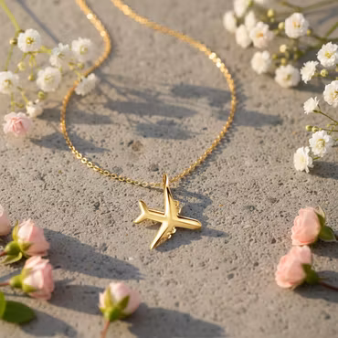 ZÓLDI jewels  Air Plane Gold Necklace