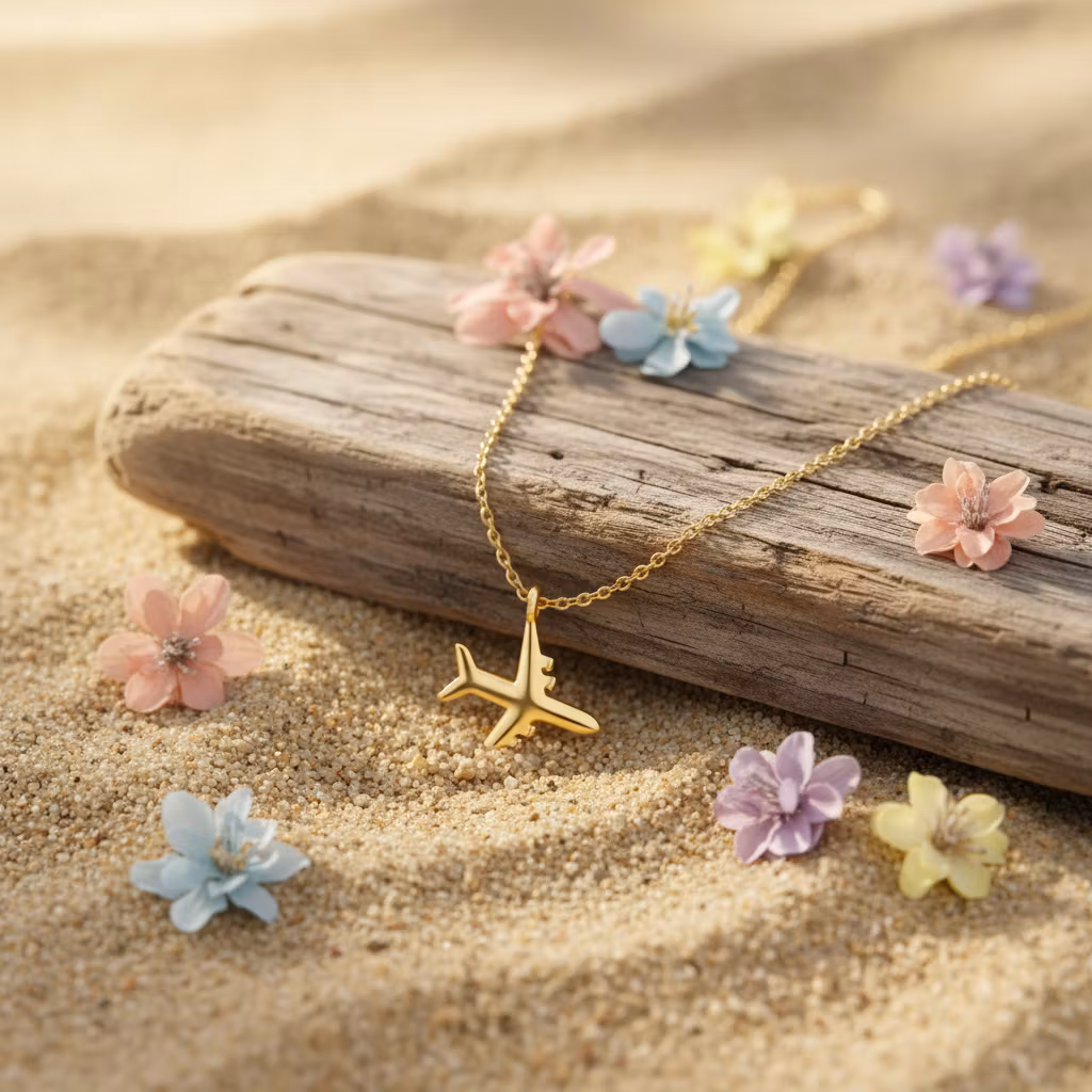 ZÓLDI jewels  Air Plane Gold Necklace