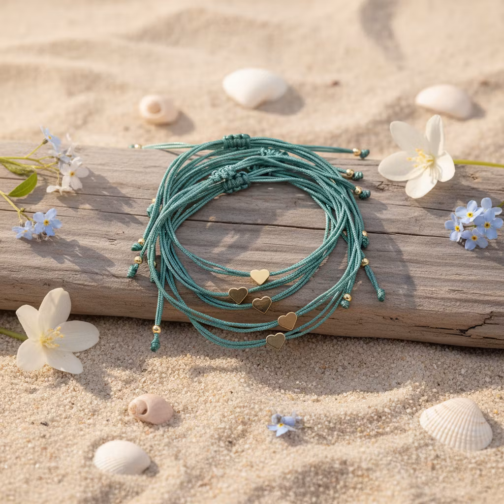 Parsley & Pepper - Friendship Heart  Bracelet - Mint