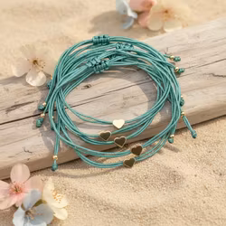 Parsley & Pepper - Friendship Heart  Bracelet - Mint
