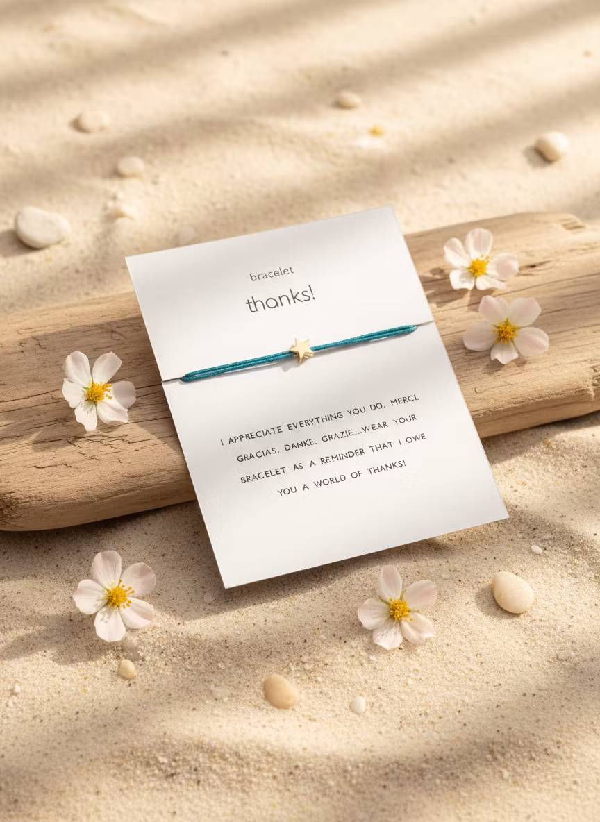Parsley & Pepper - Thank You Bracelet - Mint