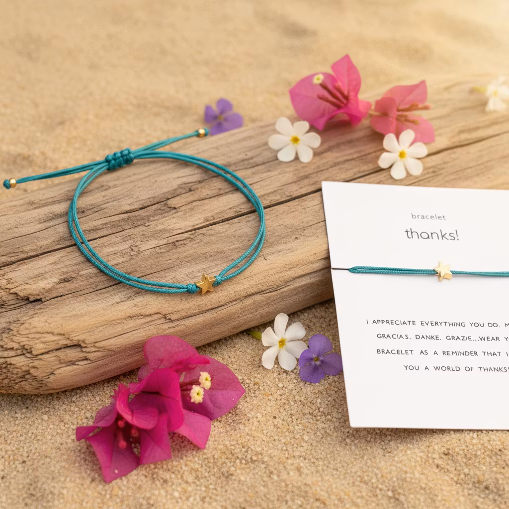 Parsley & Pepper - Thank You Bracelet - Mint