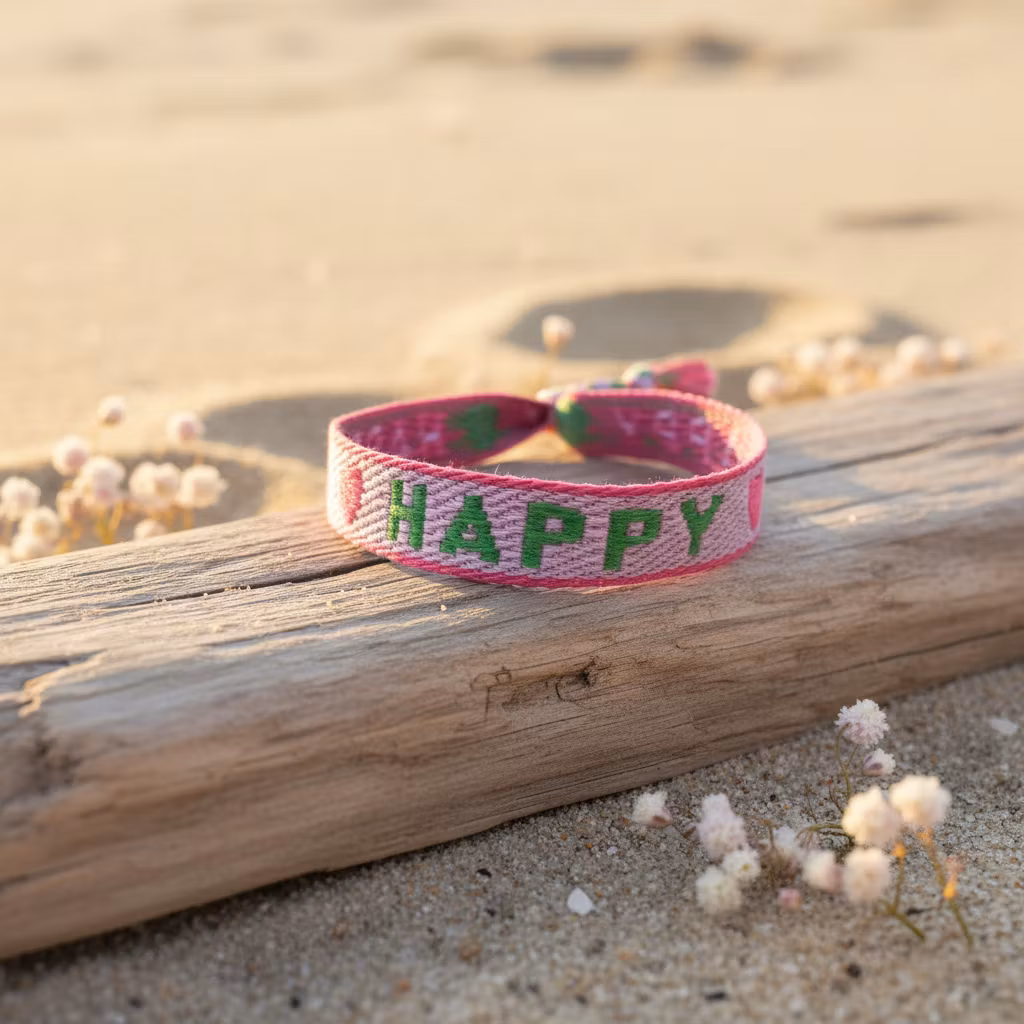 Ribbon Bracelet - HAPPY