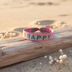 Ribbon Bracelet - HAPPY