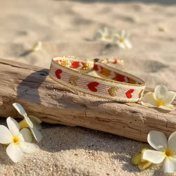 Ribbon Bracelet - Hearts