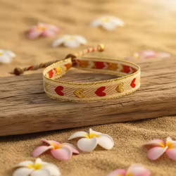 Ribbon Bracelet - Hearts