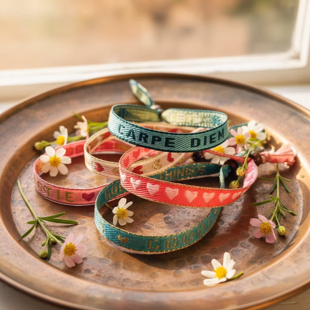 Ribbon Bracelet - Hearts