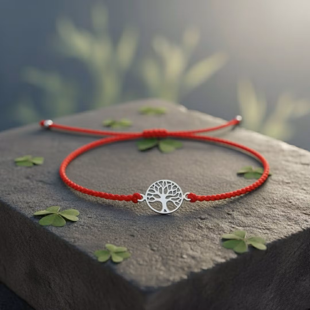 Bali Bliss Armbånd - Tree of Life - Rød