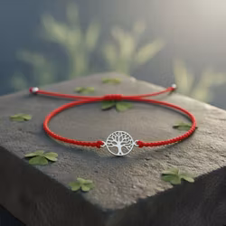 Bali Bliss Armbånd - Tree of Life - Rød
