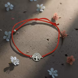 Bali Bliss Armbånd - Tree of Life - Rød