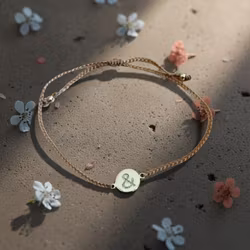 Bali Bliss Armbånd - Gammelrosa -  & symbol for mental helse