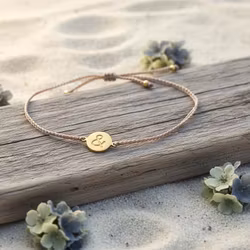 Bali Bliss Armbånd - Gammelrosa -  Gullbelagt & Symbol
