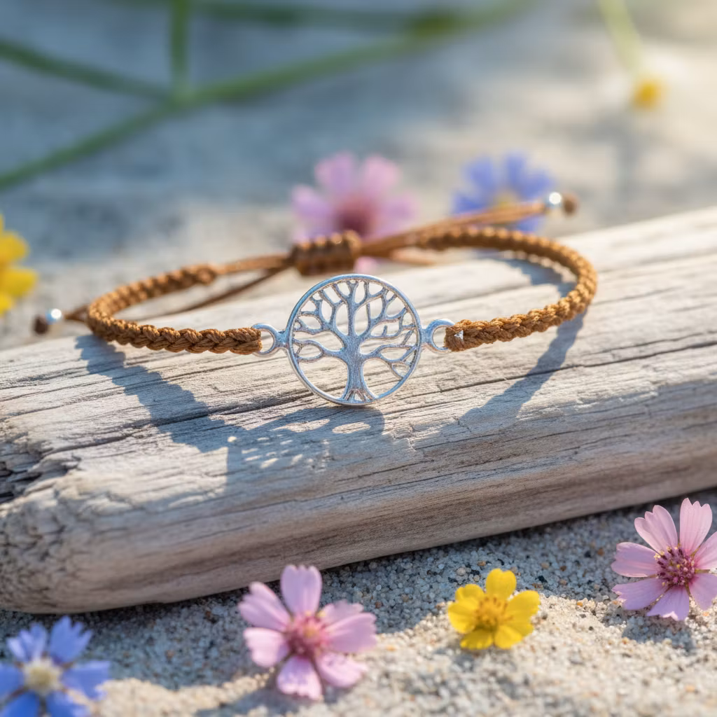 Bali Bliss Armbånd - Tree of Life - Burnt Orange