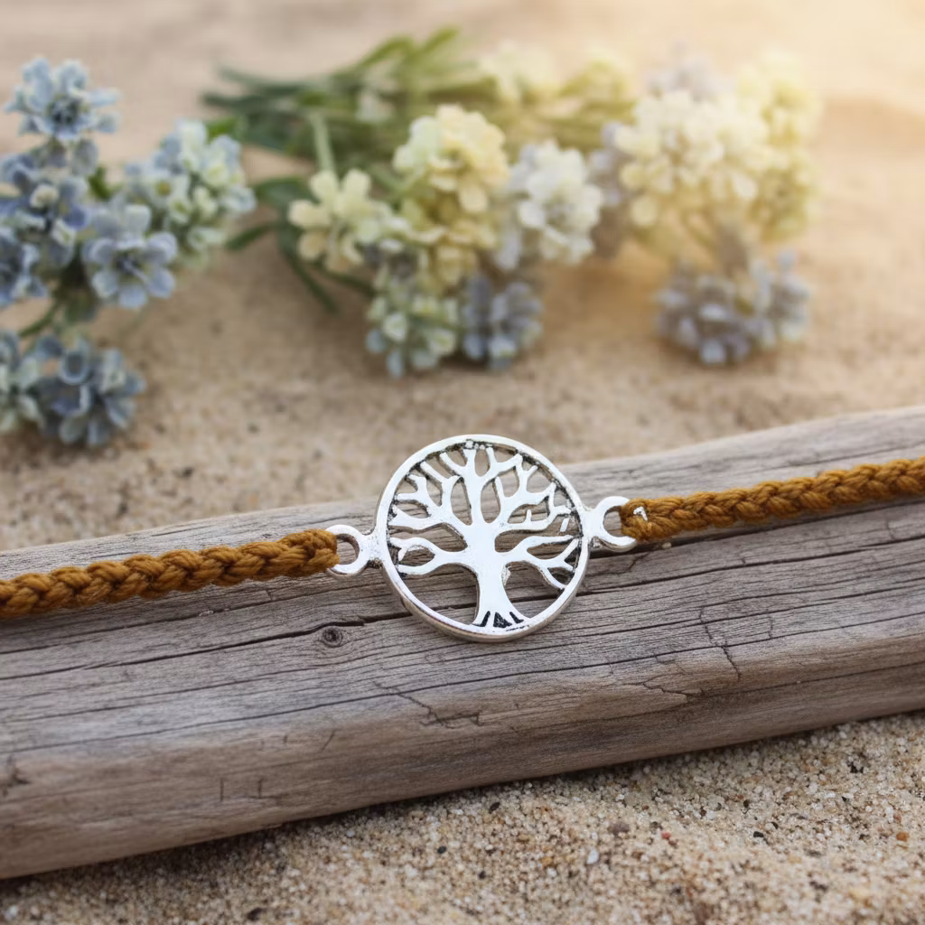 Bali Bliss Armbånd - Tree of Life - Burnt Orange