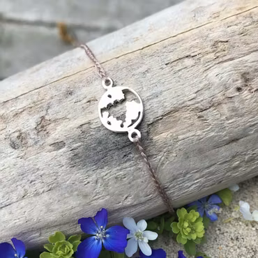 Bali Bliss Armbånd - Globe - Gammelrosa