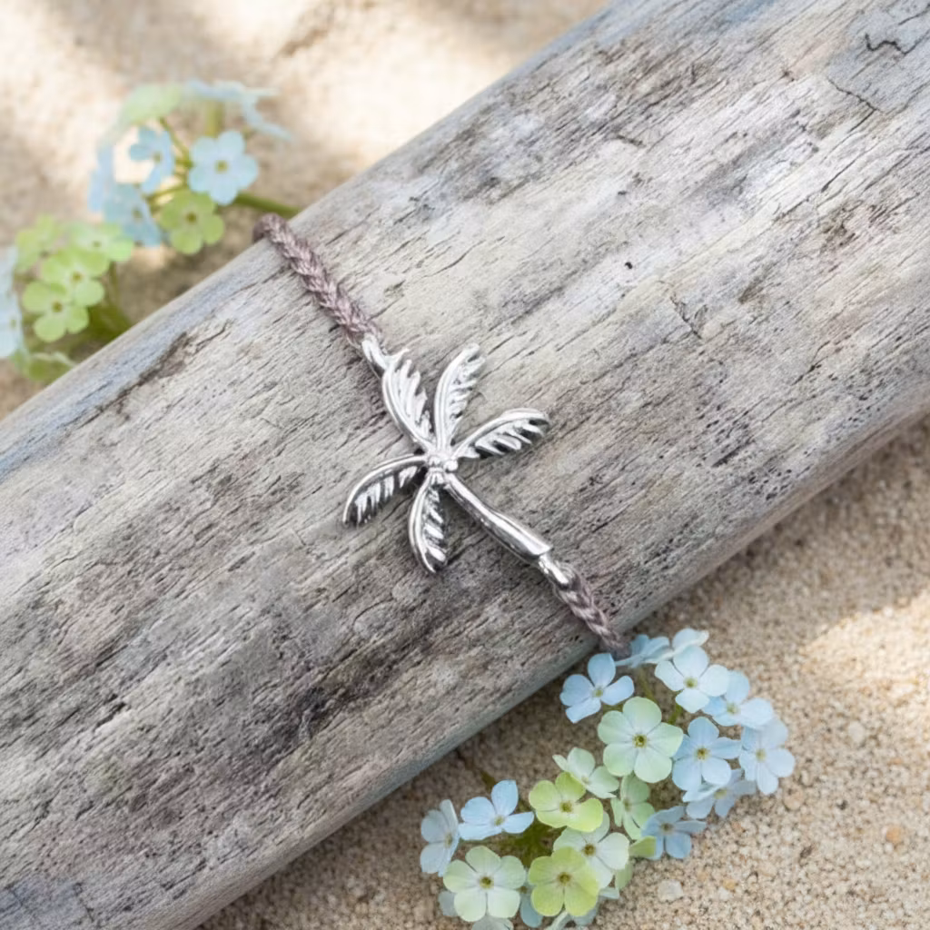 Bali Bliss Armbånd - Palme - Gammelrosa