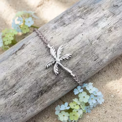Bali Bliss Armbånd - Palme - Gammelrosa