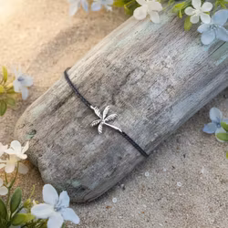 Bali Bliss Armbånd - Palme - Gråblå