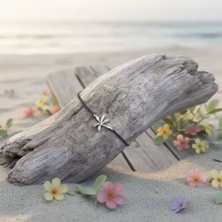 Bali Bliss Armbånd - Palme - Gråblå