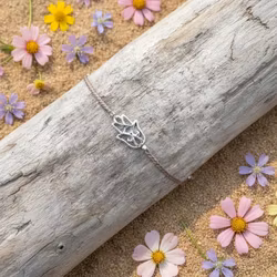 Bali Bliss Armbånd - Fatimas Hånd - Gammelrosa