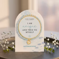Life Charms - Affirmation Bracelet - I am unique