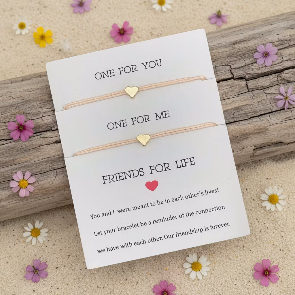 Parsley & Pepper - Friends for Life Bracelet - Pink Heart