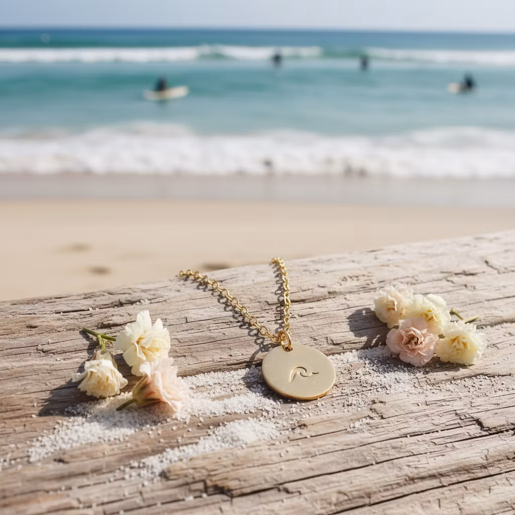 Gigis Petals - "All the Waves" Gullkjede