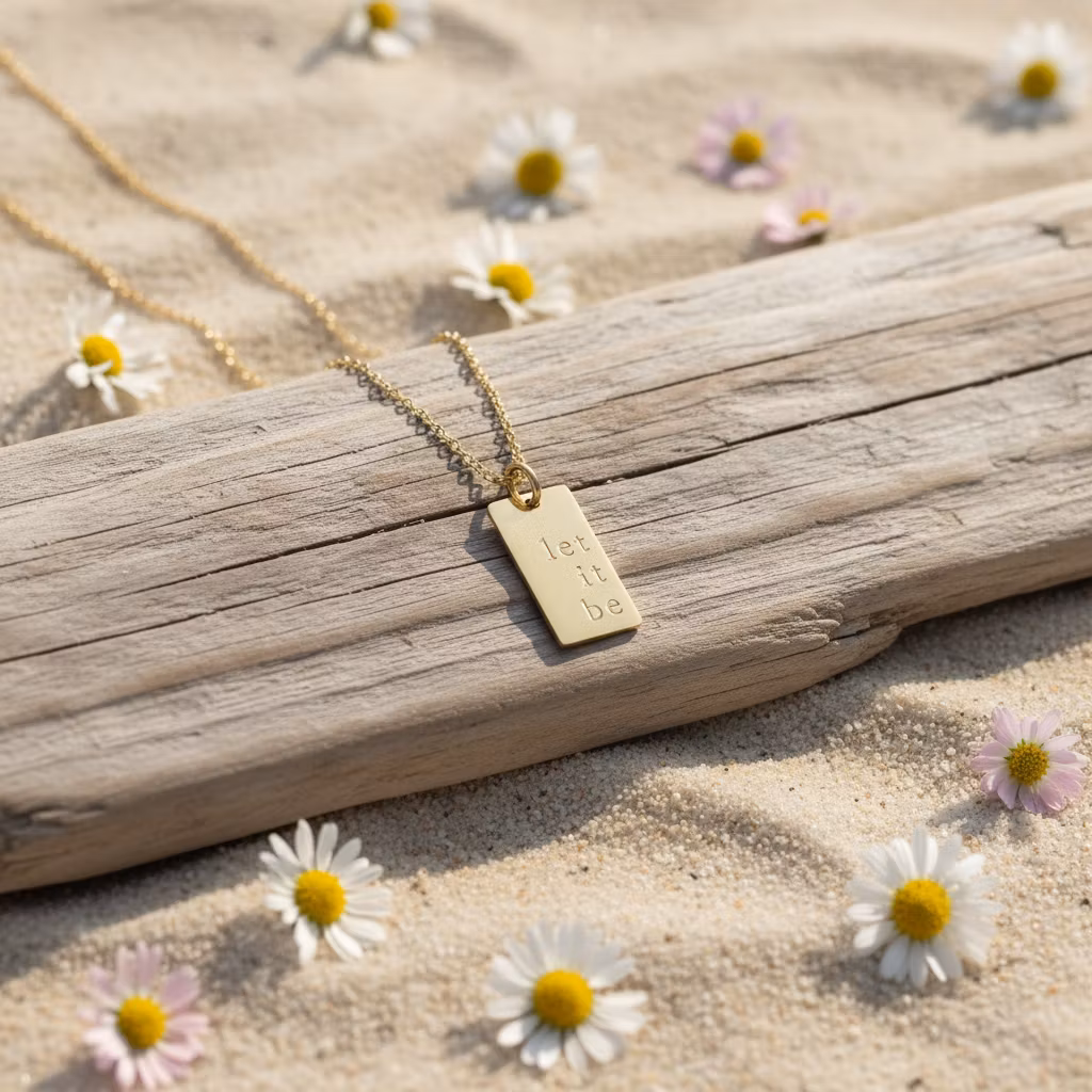 One Life Jewellery . "Let it Be" Gold Necklace