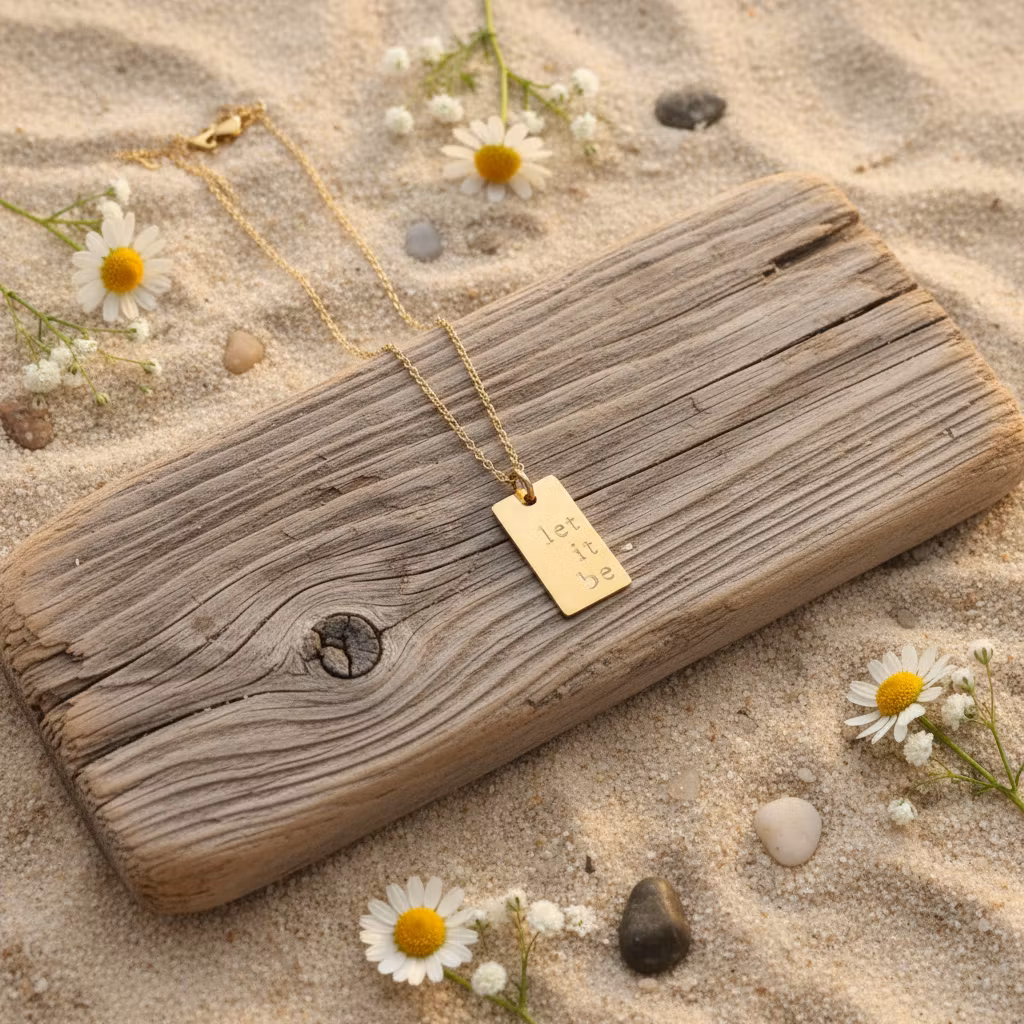 One Life Jewellery . "Let it Be" Gold Necklace