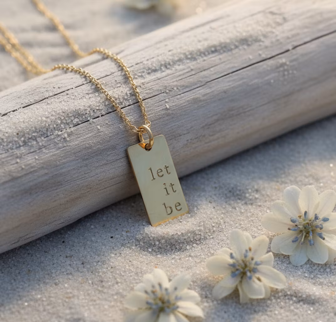 One Life Jewellery . "Let it Be" Gold Necklace