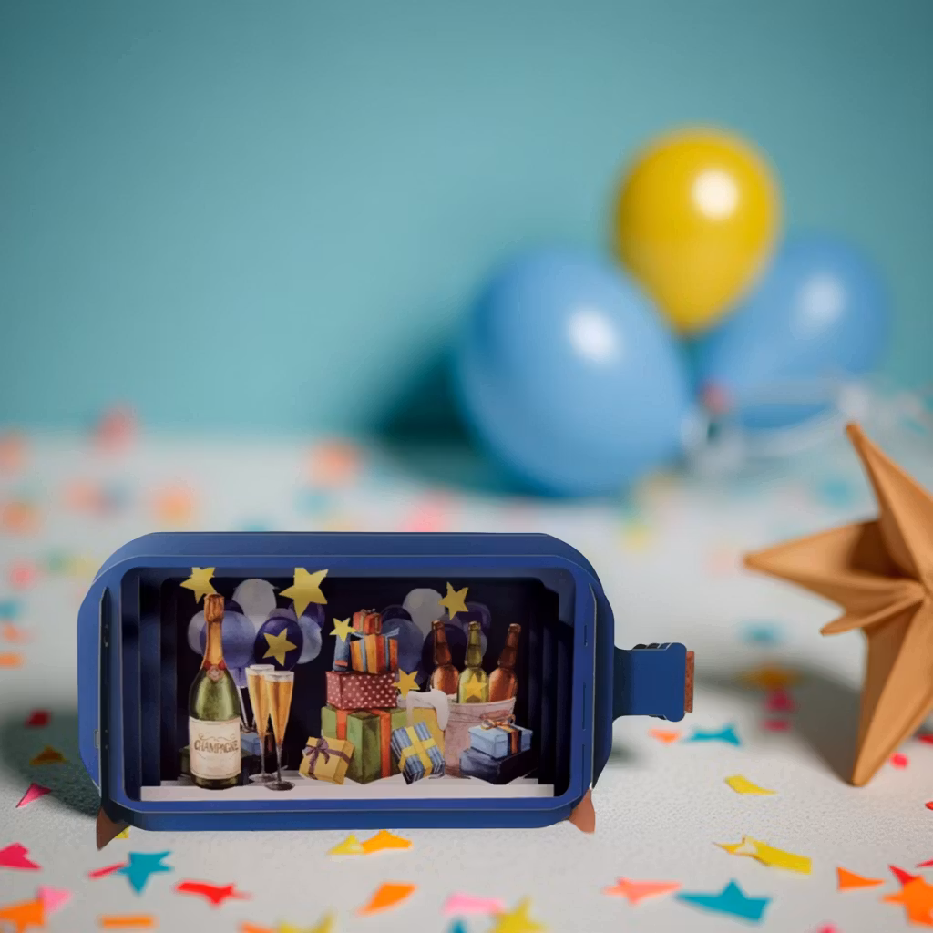 Alljoy Design -  Flaskepost  - Bursdag