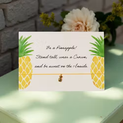 By Vivi: Bracelet Card - Be a Pineapple