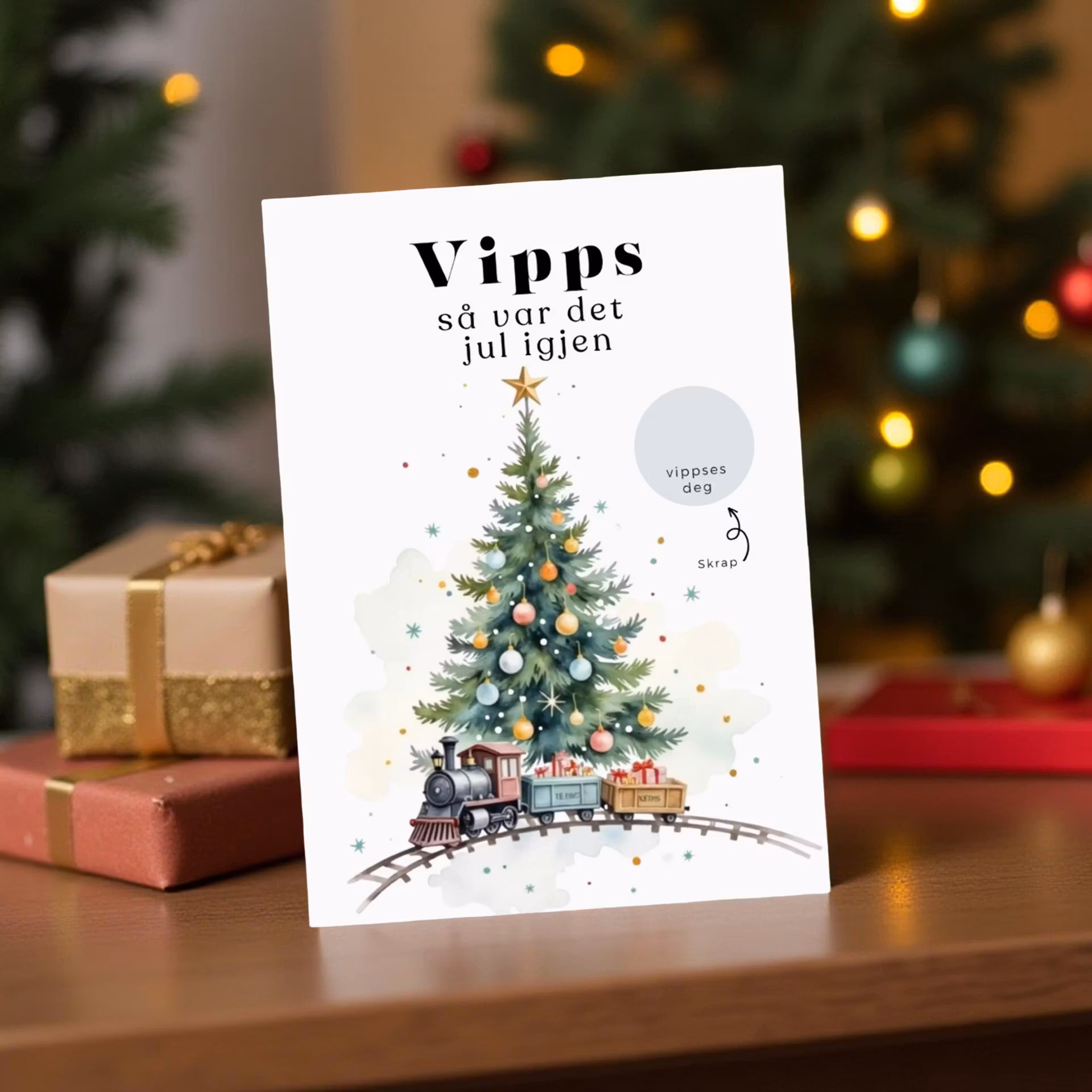 Vipps Julekort - Juletog
