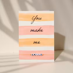 By Vivi: Bracelet Card - You make me Smile