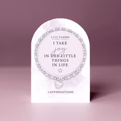 Life Charms - Affirmation Bracelet - "Joy in the little things in life"