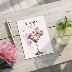 Vipps Bursdagskort - Martiniglass