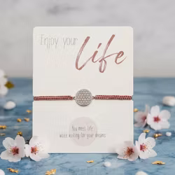 Crystals HCA Jewellery -  Enjoy Bracelet - Flower of Life - Pink