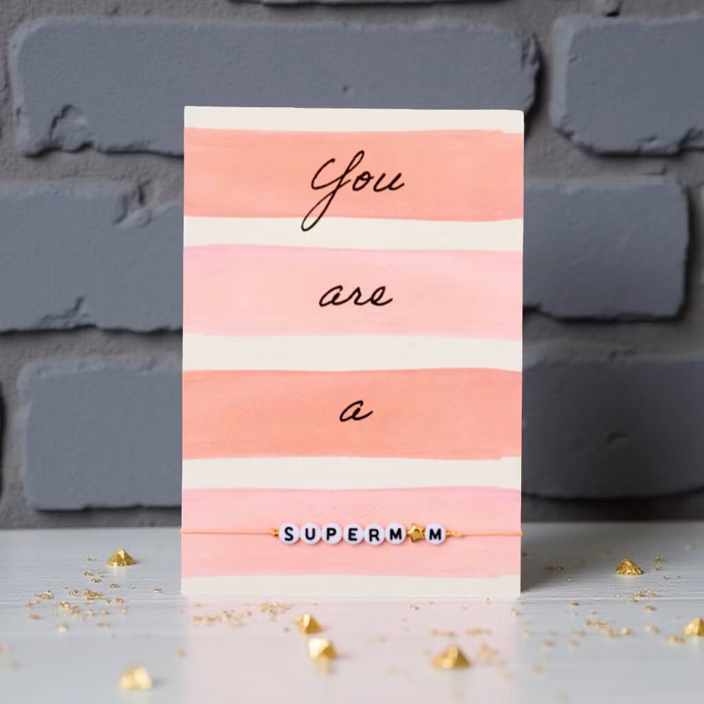 By Vivi: Bracelet Card - You are a Supermum