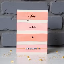 By Vivi: Bracelet Card - You are a Supermum