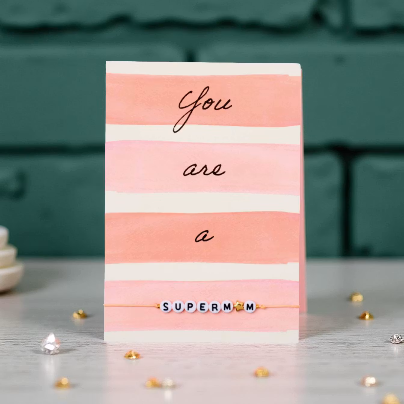 By Vivi: Bracelet Card - You are a Supermum