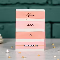 By Vivi: Bracelet Card - You are a Supermum