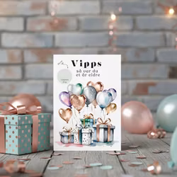 Vipps Bursdagskort - Gaver & Ballonger