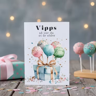 Vipps Bursdagskort - Cakepops