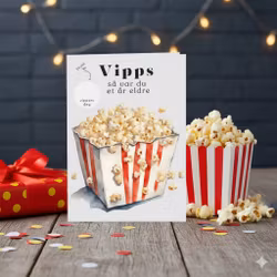 Vipps Bursdagskort - Popcorn