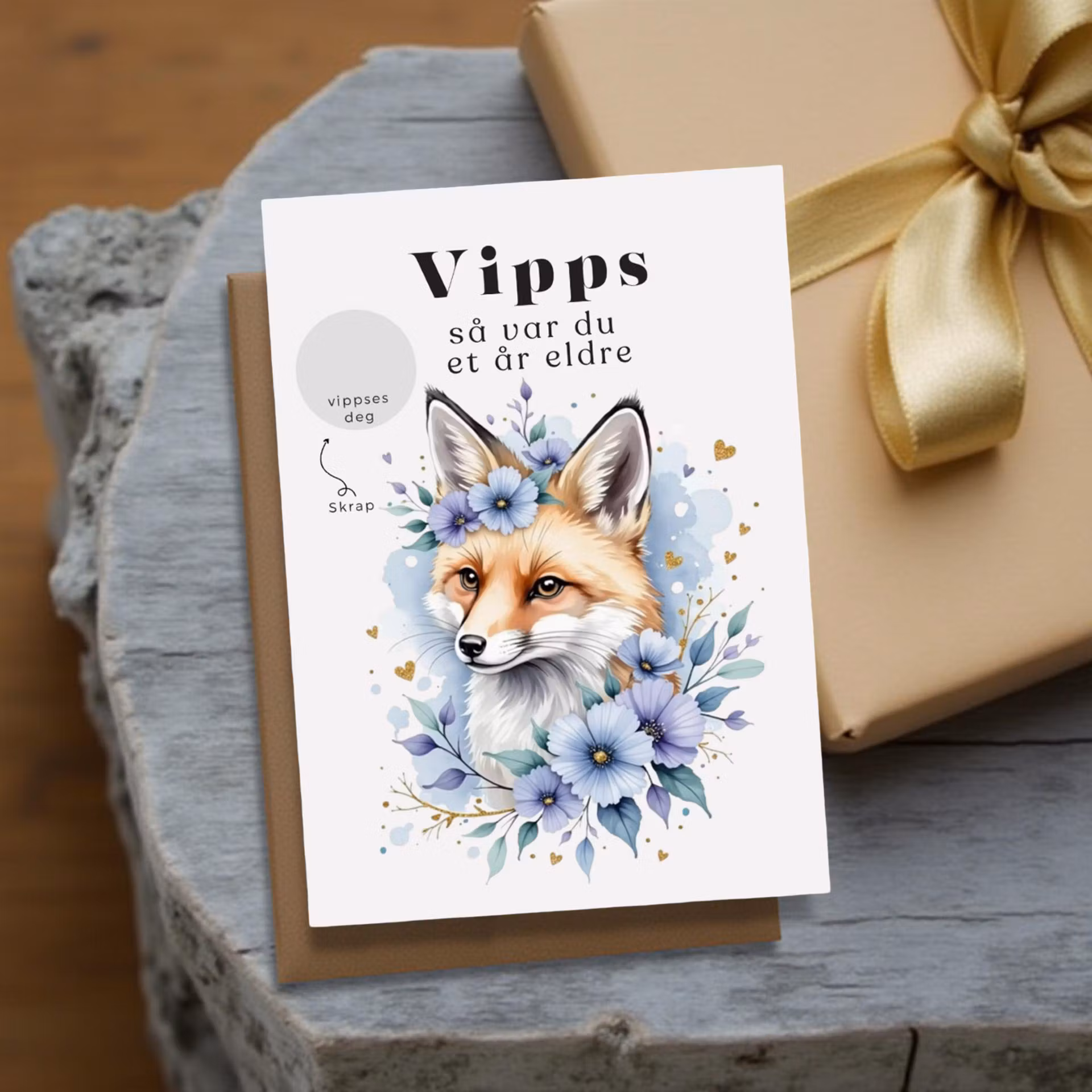 Vipps Bursdagskort - Fox