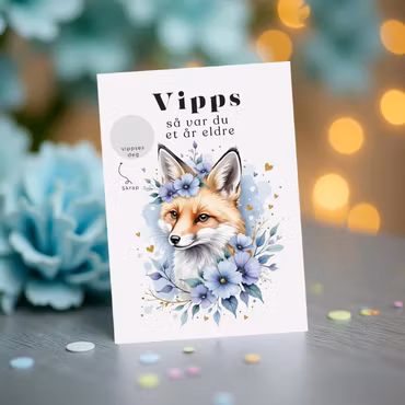 Vipps Bursdagskort - Fox