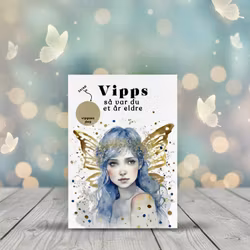 Vipps Bursdagskort - Gold Fairy