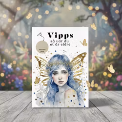 Vipps Bursdagskort - Gold Fairy