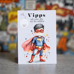 Vipps Bursdagskort - Superhero