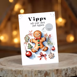 Vipps Julekort - Pepperkake